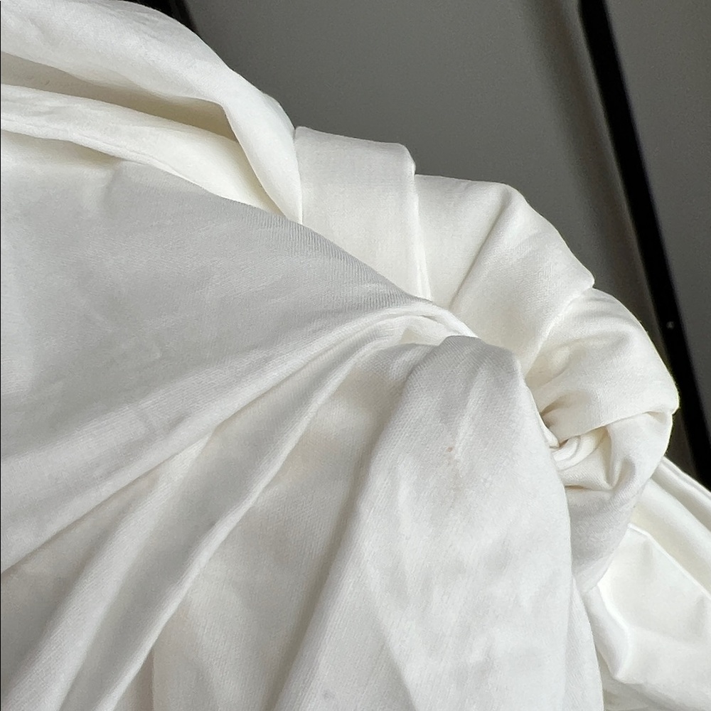 Revolve Song Of Style Olsen White Bow Top Small New Tags - Picture 4 of 4